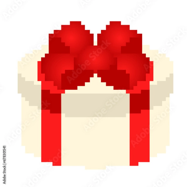 Obraz A pixel gift box