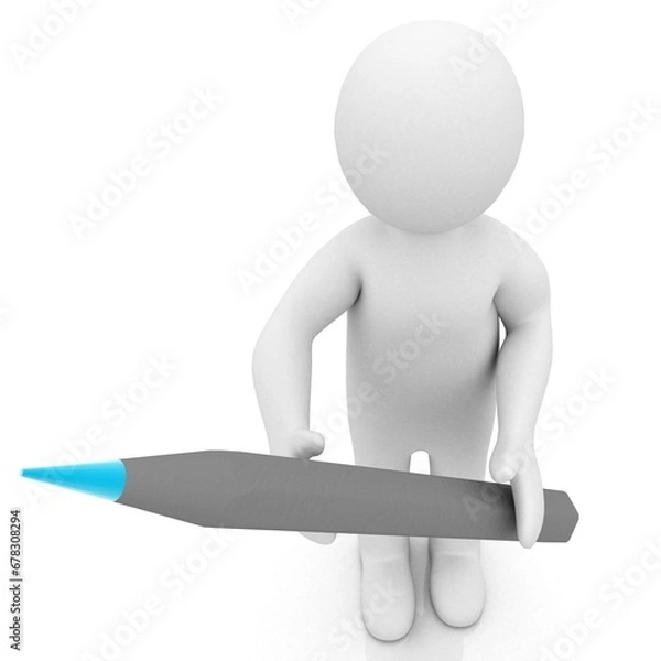 Obraz 3d people the concept