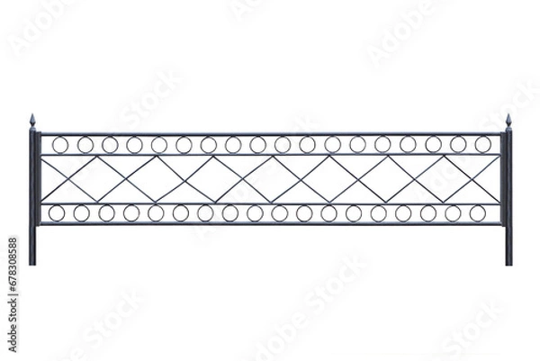 Fototapeta Fence with geometric patterns