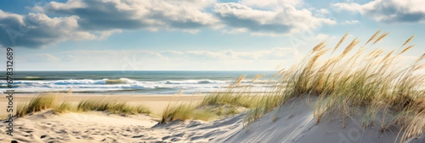 Obraz Słońce nad morzem. Wygenerowano przy użyciu sztucznej inteligencji