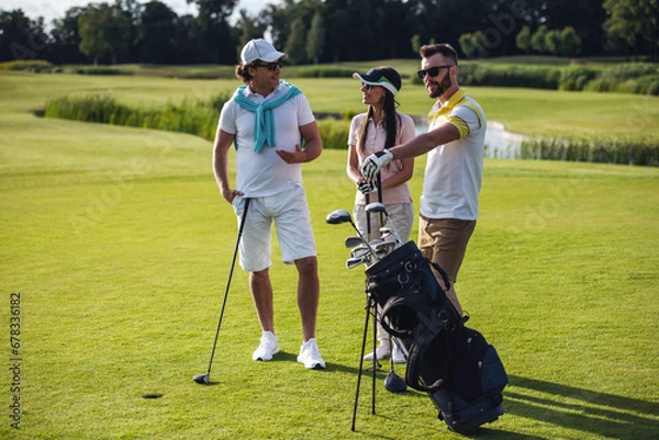 Obraz People playing golf