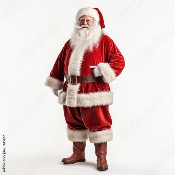 Fototapeta Santa claus on white background