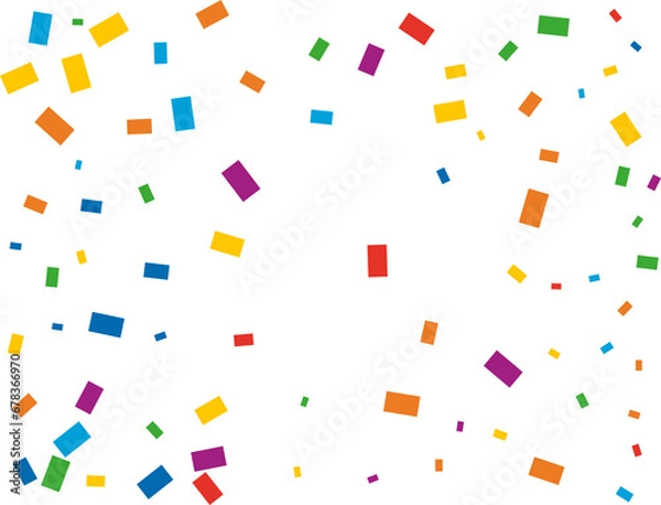 Obraz Rectangular Rainbow Confetti