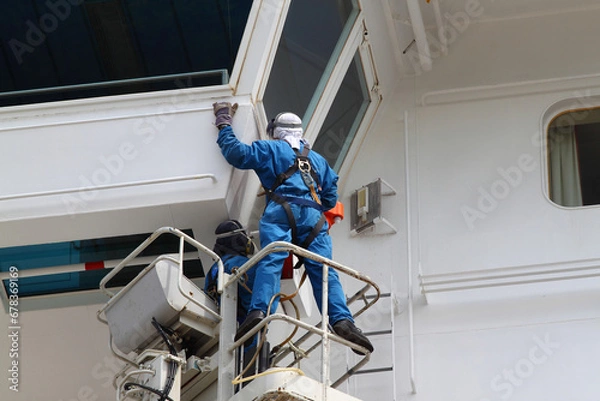 Fototapeta Werftarbeiter