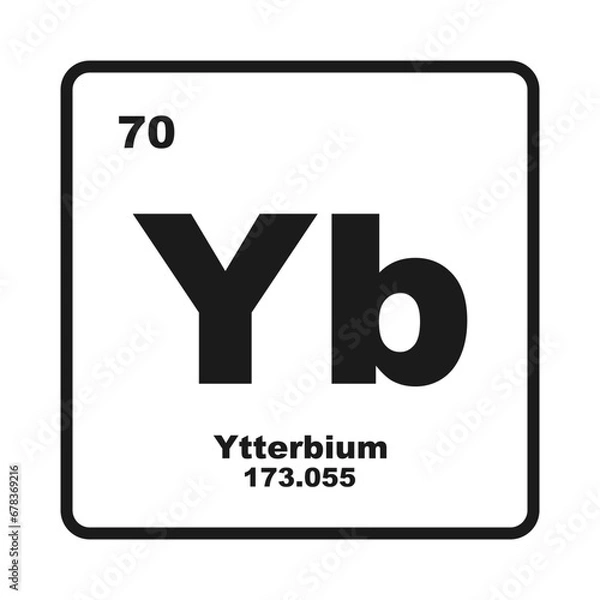 Fototapeta Ytterbium element icon
