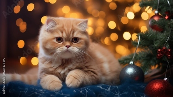 Obraz christmas cat