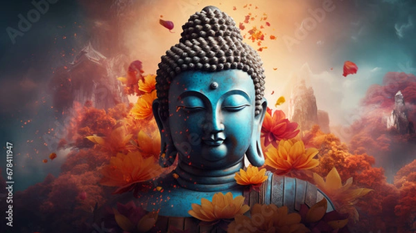 Obraz BUDDHA ILLUSTRATION
