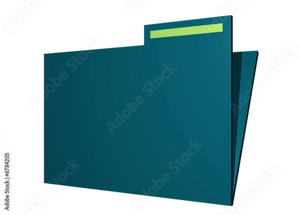 Fototapeta Folder Plain and Simple Clip Art Isolated