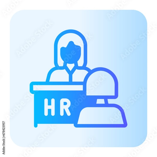 Fototapeta job interview gradient icon