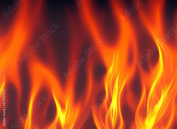 Fototapeta Flames with copy space