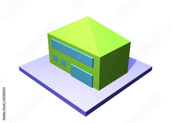 Fototapeta Manufacturer Cargo Logistics Warehouse Building Series Set