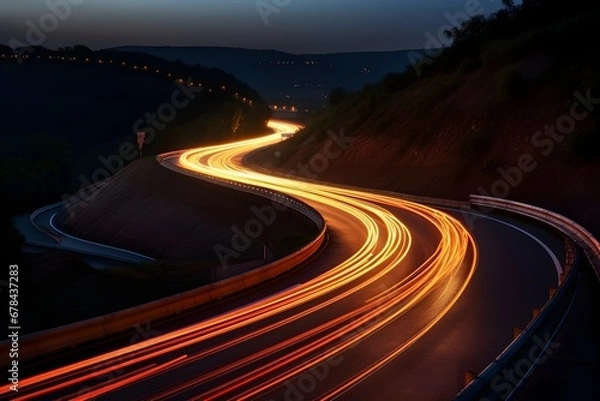 Fototapeta Orange sport car isolated