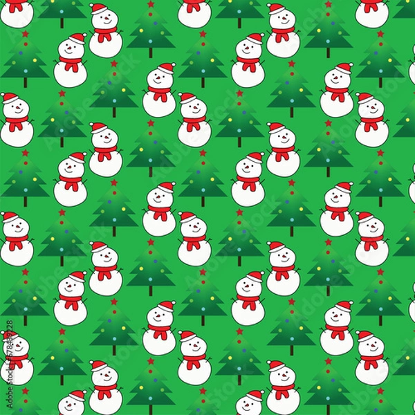 Fototapeta christmas background with santa claus