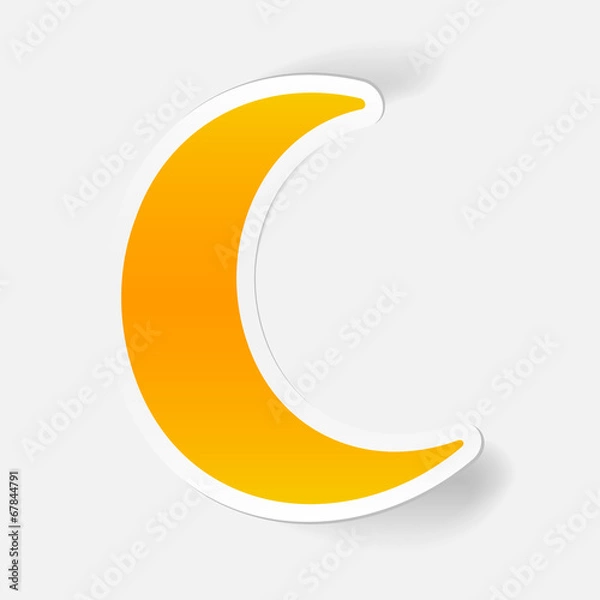 Fototapeta realistic design element: moon