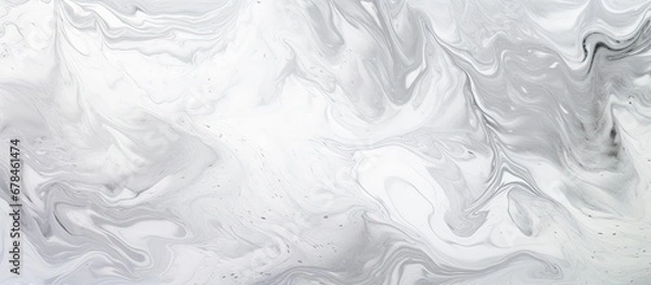 Fototapeta Abstract organic design with silver textures on a white background