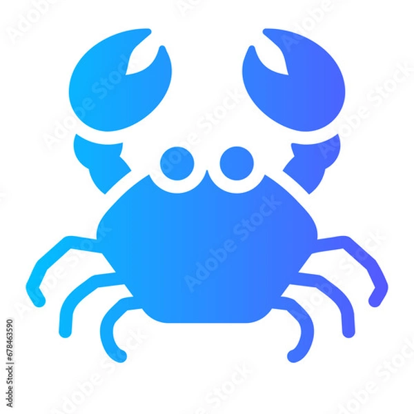Fototapeta crab Gradient icon