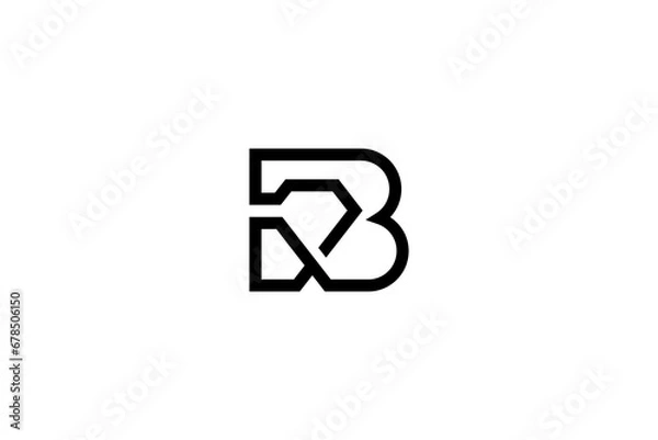 Obraz Letter B Diamond Logo Design
