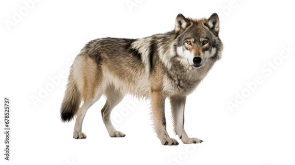 Obraz A wolf on the transparent background