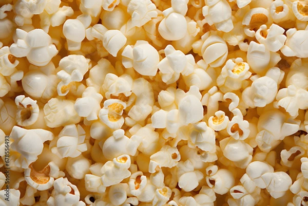 Obraz Palomitas de maiz sabor mantequilla close up