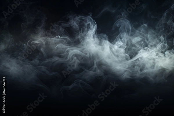 Obraz Black smoke background texture for horror theme design