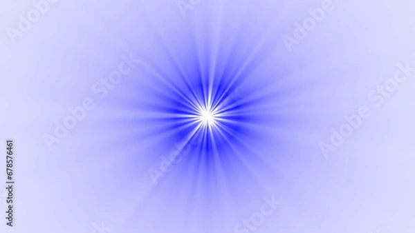 Fototapeta Light and rays of a star, in the center, with transparent background.