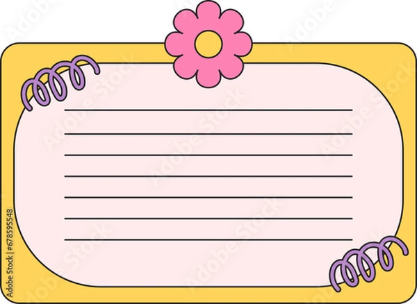 Obraz Cute Aesthetic Frame Illustration