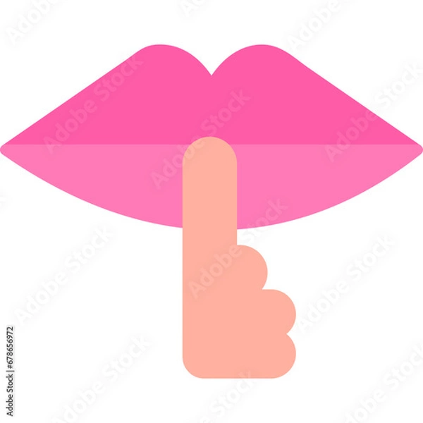 Fototapeta Keep Quiet Icon