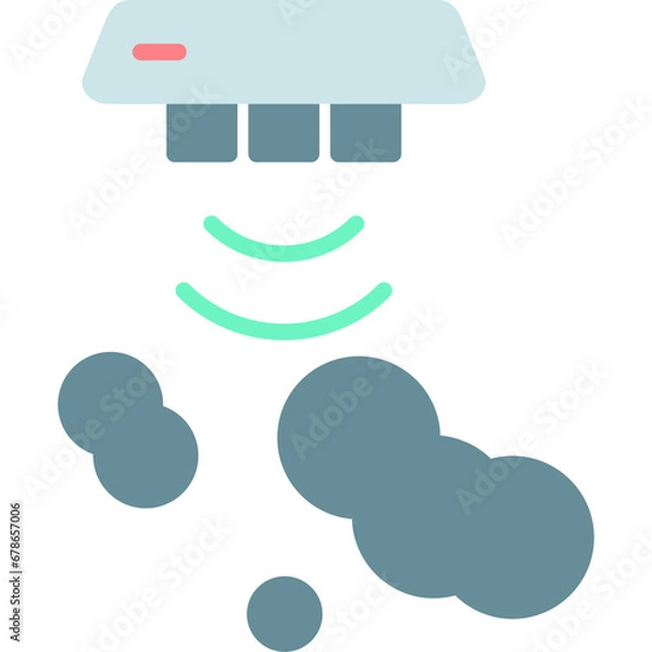 Fototapeta Smoke Sensor Icon