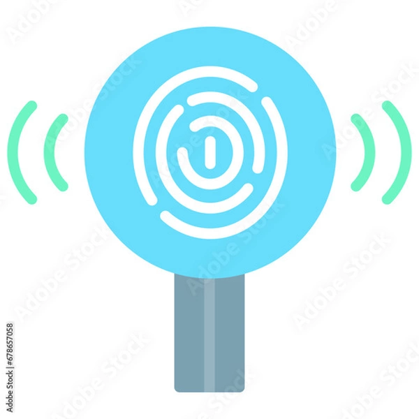 Fototapeta Biometric Sensor Icon