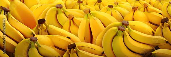 Fototapeta Fresh Organic Bananas Pattern