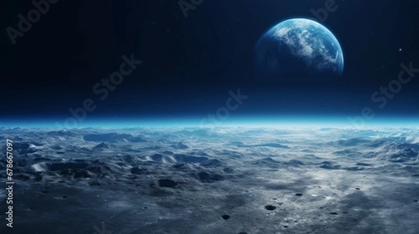 Fototapeta View of the planet Earth from space