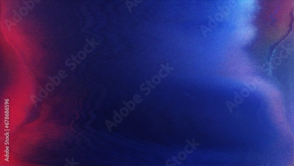 Fototapeta Glitch Noise Static Television VFX. Wizualne efekty wideo Paski Tło, ekran telewizora CRT Brak efektu usterki sygnałowej