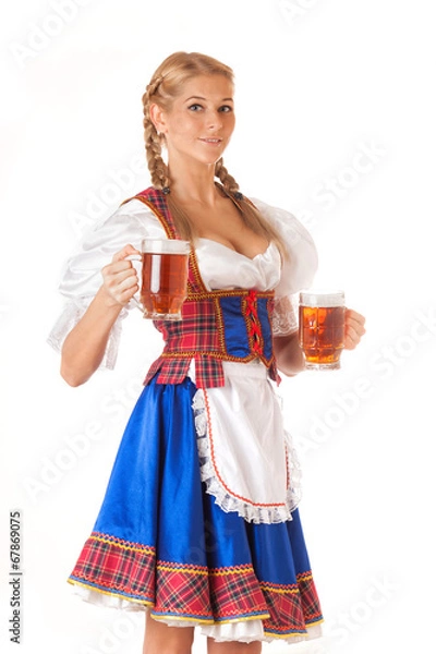 Obraz Młoda seksowna kobieta Oktoberfest