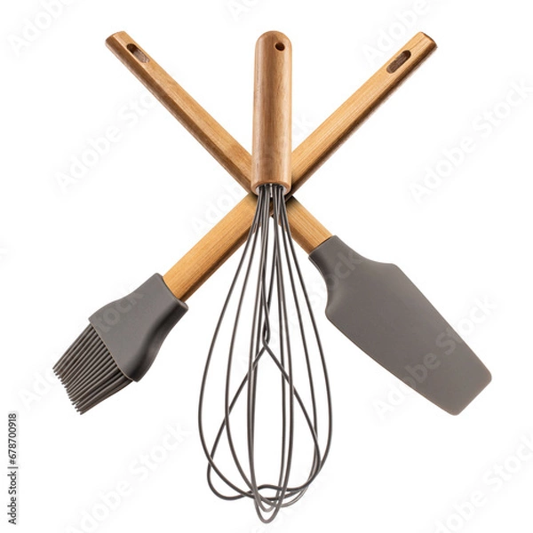 Obraz kitchen utensils isolated on white background