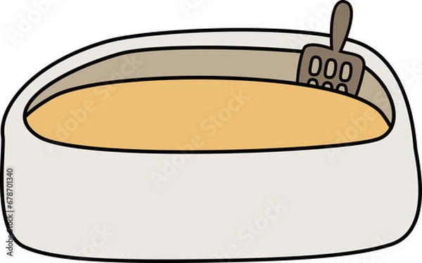 Obraz cat potty without cat