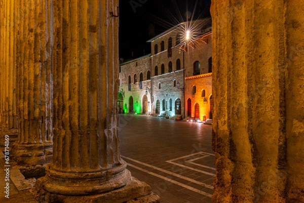 Obraz Assisi Piazza del Comune