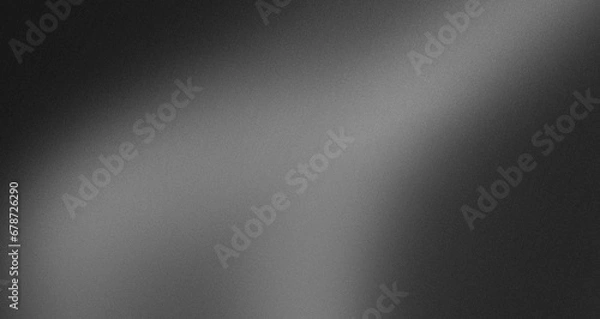 Fototapeta black grey silver , grainy noise grungy empty space or spray texture color gradient shine bright light and glow , a rough abstract retro vibe background template