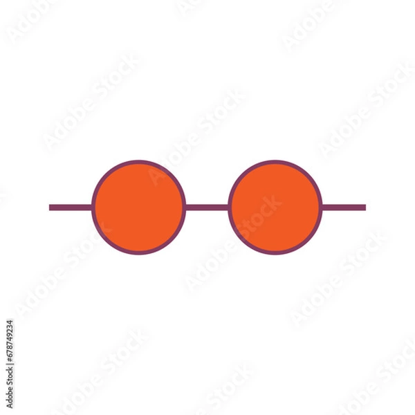 Fototapeta Glasees icon. Logo element illustration. Glasees design. Colored collection