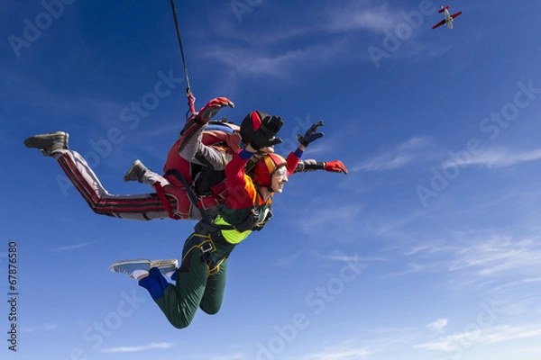 Obraz Skydiving photo. Tandem.