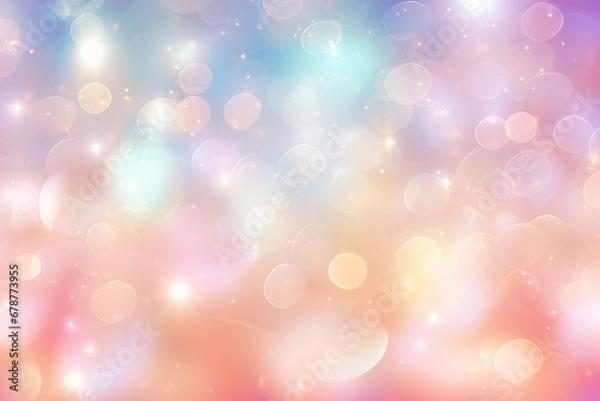 Fototapeta Mesmerizing bokeh background, sparkling like star.