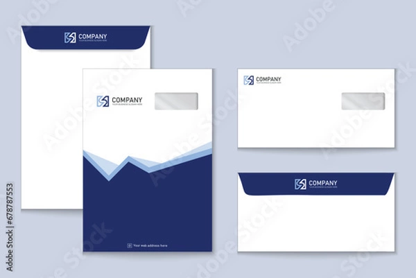 Obraz Unique professional colorful C4 and DL envelope design for Corporate company
