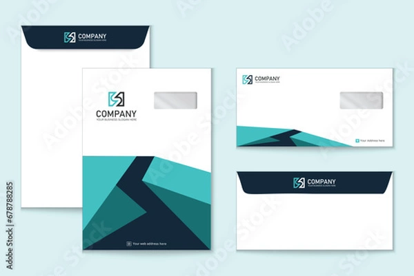Obraz Unique professional colorful C4 and DL envelope design for Corporate company