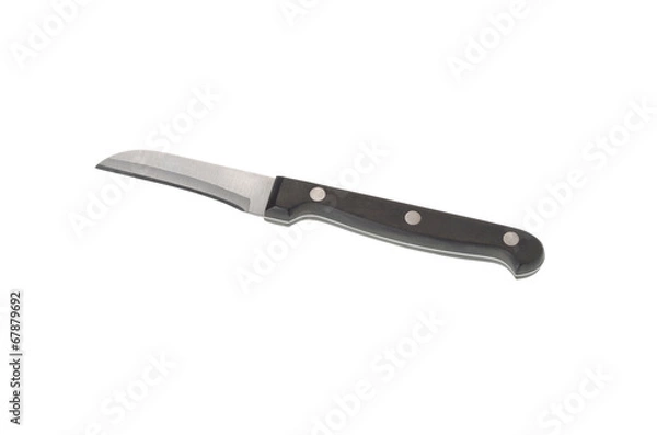 Fototapeta Gemüsemesser mit schwarzen Holzgriff