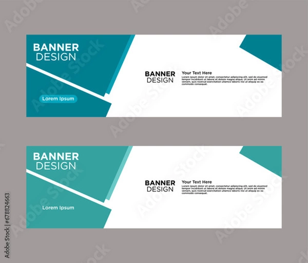 Fototapeta Abstract Web banner design background or header Templates