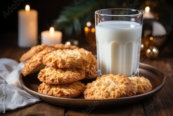 Obraz cookies and milk