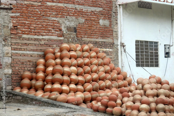 Obraz vasi di terracotta indiani