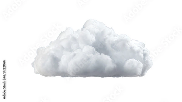 Obraz a white cloud isolated on white