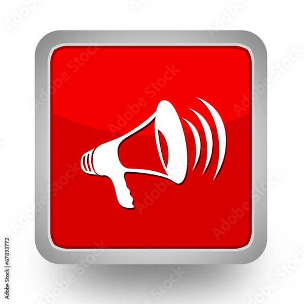 Obraz BOUTONS CARRES COLLECTION ROUGE