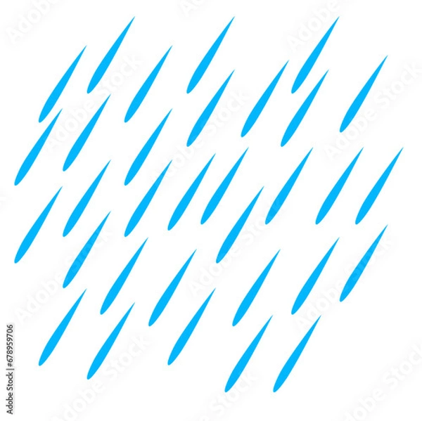 Fototapeta Falling rain drop Illustration