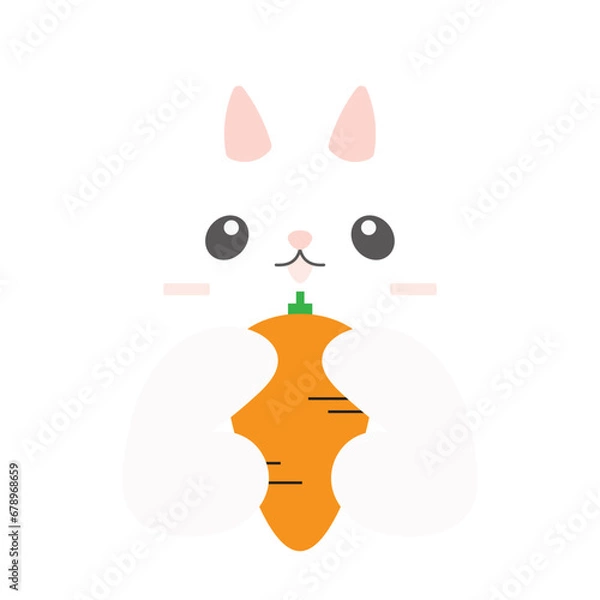Fototapeta Rabbit Vector Illustration
